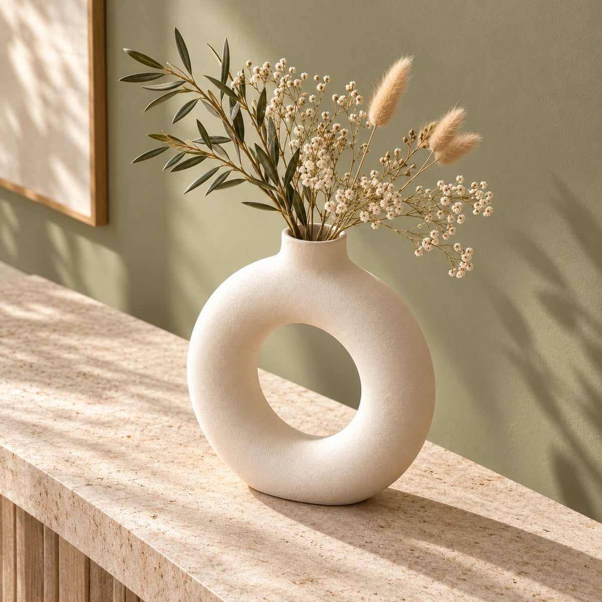 qorxdy Halo Sculptural Ring Vase — alternate detail view