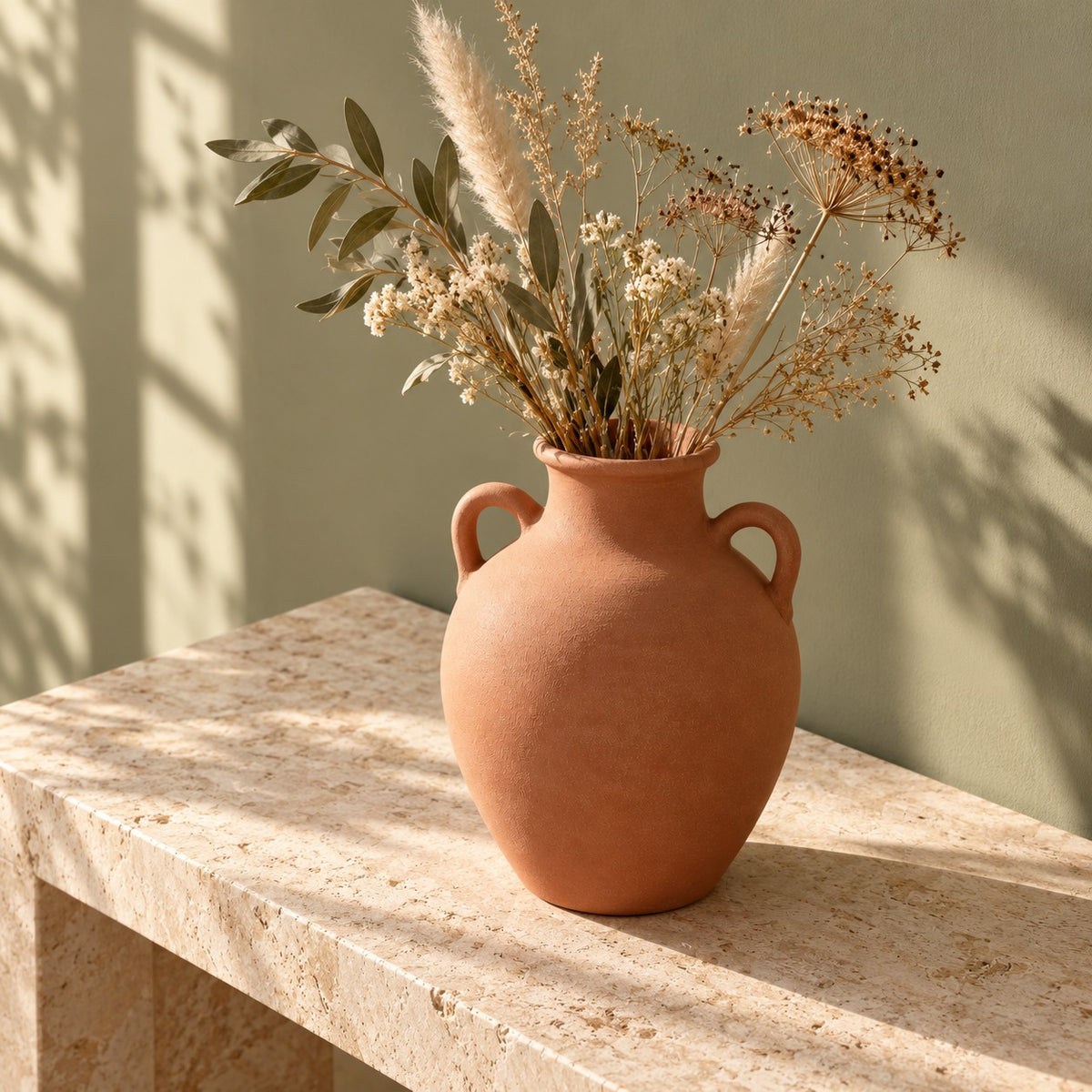 qorxdy Terra Double-Handle Vase — alternate detail view