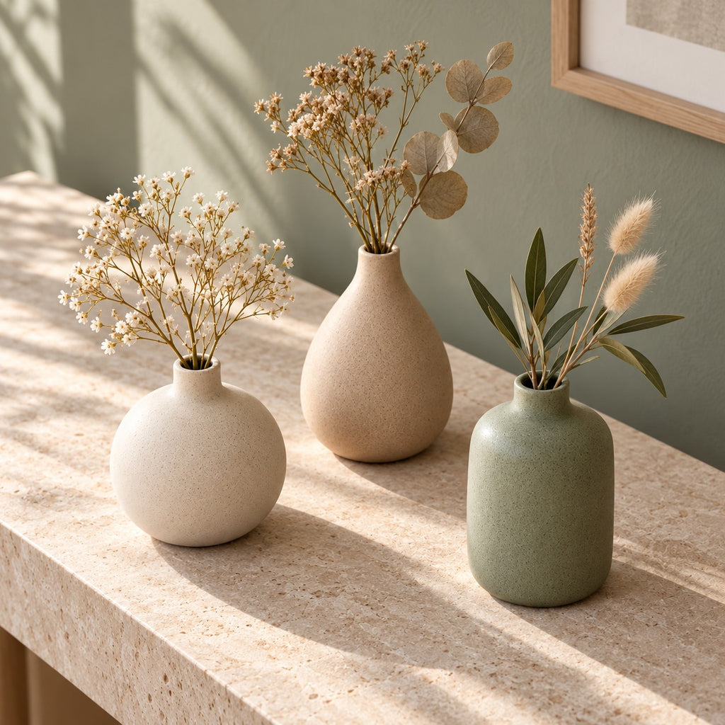 qorxdy Pebble Bud Vase Trio — alternate detail view