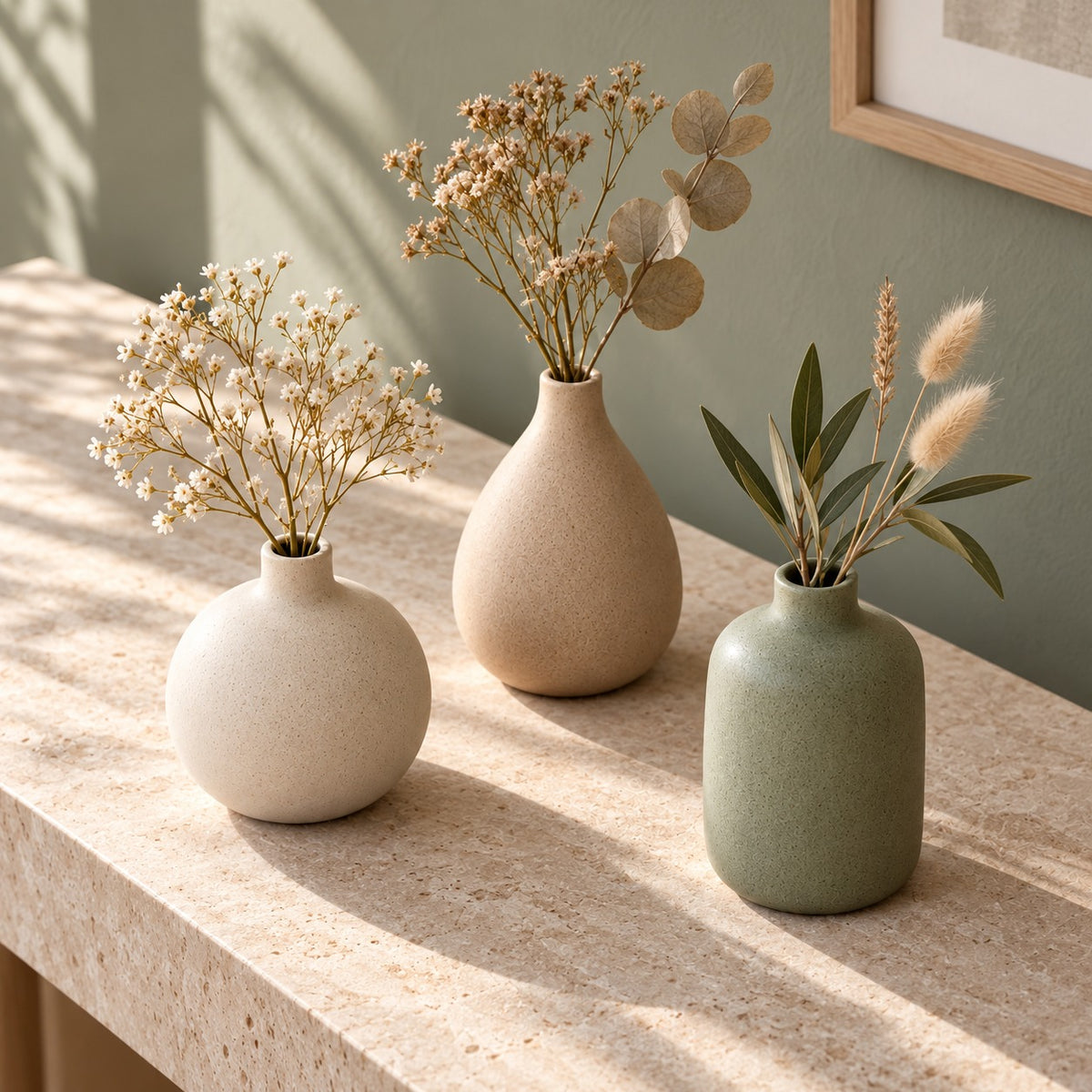 qorxdy Pebble Bud Vase Trio — alternate detail view