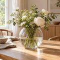 qorxdy Clear Round Bouquet Vase — scene view