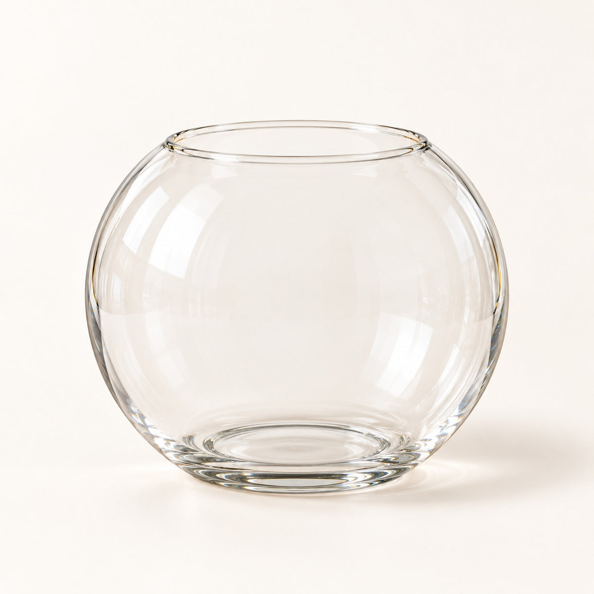 qorxdy Clear Round Bouquet Vase — studio product view