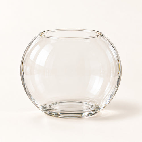 qorxdy Clear Round Bouquet Vase — studio product view