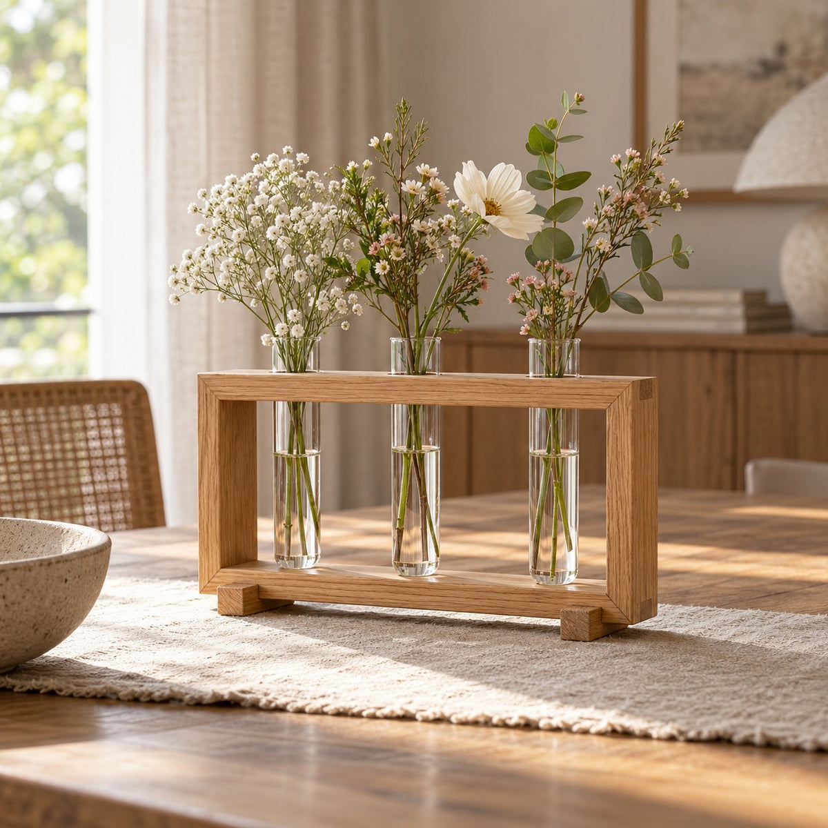 qorxdy Wooden Propagation Vase Stand — scene view