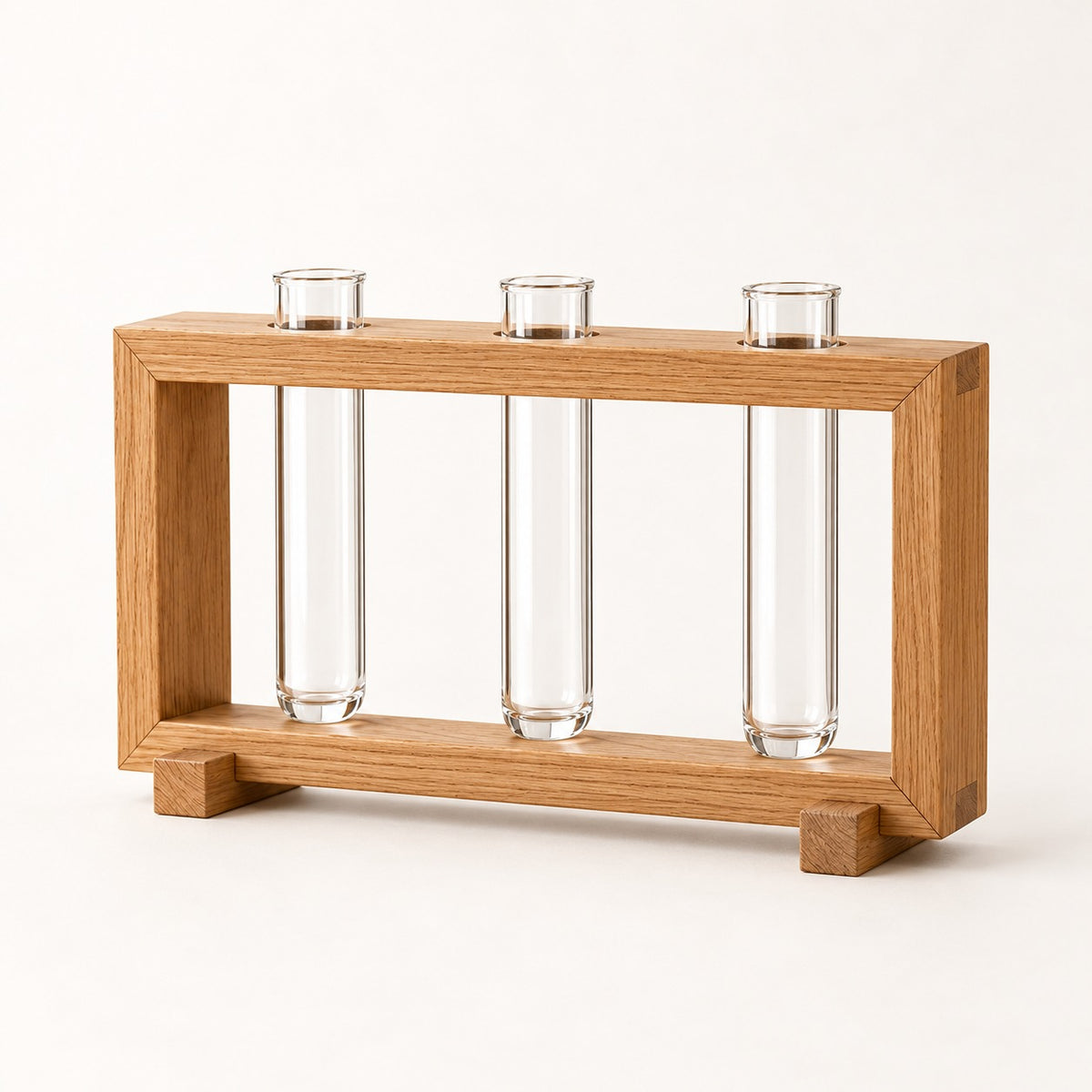 qorxdy Wooden Propagation Vase Stand — studio product view